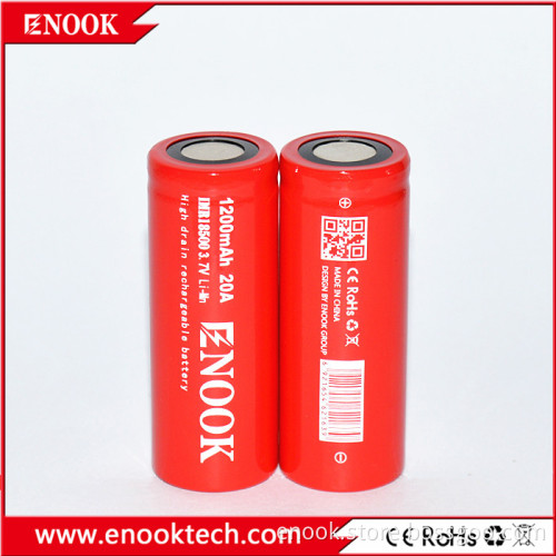 Enook Battery 18500 1200mah 3.7V